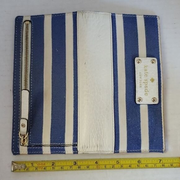 Kate Spade Southport Ave Shoulder Bag Cora Crossbody Blue White Stripe WOMAN'S - Picture 10 of 16